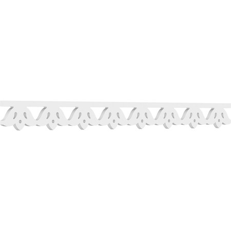 Ekena Millwork Dearborn Architectural Grade PVC Running Trim, 4"H x 5/8"P x 48"L RUNP04X0625X48DRB